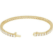 14K Yellow 6 CTW Lab-Grown Diamond Line 7" Bracelet