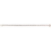 14K Rose 10 CTW Lab-Grown Diamond Line 7" Bracelet