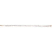 14K Rose 9 CTW Lab-Grown Diamond Line 7" Bracelet