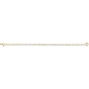 14K Yellow 8 CTW Lab-Grown Diamond Line 7" Bracelet