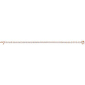 14K Rose 7 CTW Lab-Grown Diamond Line 7" Bracelet