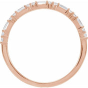 14K Rose 1/5 CTW Natural Diamond Stackable Ring