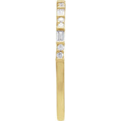 14K Yellow 1/5 CTW Natural Diamond Stackable Ring