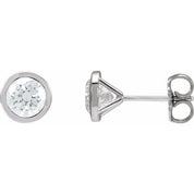 14K White 1 1/2 CTW Lab-Grown Diamond Cocktail-Style Earrings