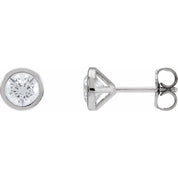 14K White 1 1/5 CTW Lab-Grown Diamond Cocktail-Style Earrings