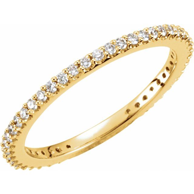 14K Yellow 1/3 CTW Natural Diamond Band