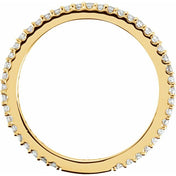 14K Yellow 1/3 CTW Natural Diamond Stackable Ring