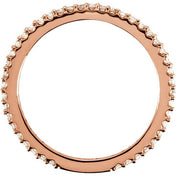 14K Rose 1/4 CTW Natural Diamond Stackable Ring
