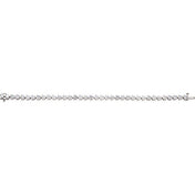 18K White 12 CTW Natural Diamond Line 7 1/4" Bracelet