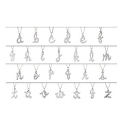 14K Rose Petite Initial H Pendant