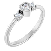 Platinum 1/6 CTW Natural Diamond Ring