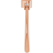 14K Rose 1/6 CTW Natural Diamond Ring