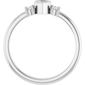 Platinum 1/6 CTW Natural Diamond Ring