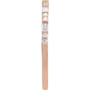 14K Rose 1/5 CTW Natural Diamond Stackable Ring