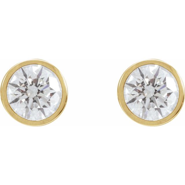 14K Yellow 1 3/4 CTW Lab-Grown Diamond Cocktail-Style Earrings