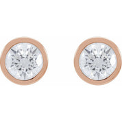 14K Rose 1 1/5 CTW Lab-Grown Diamond Cocktail-Style Earrings