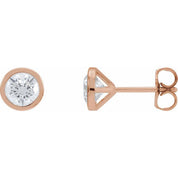 14K Rose 1 1/5 CTW Lab-Grown Diamond Cocktail-Style Earrings