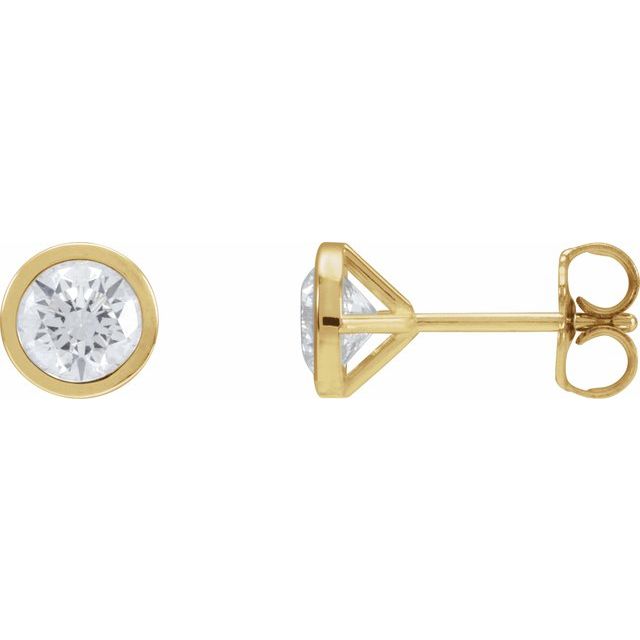 14K Yellow 1 1/5 CTW Lab-Grown Diamond Cocktail-Style Earrings