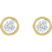 14K Yellow 1 1/2 CTW Lab-Grown Diamond Cocktail-Style Earrings
