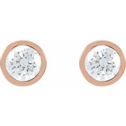 14K Rose 1 1/2 CTW Lab-Grown Diamond Cocktail-Style Earrings