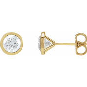 14K Yellow 1 1/2 CTW Lab-Grown Diamond Cocktail-Style Earrings