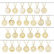 14K Rose Script Initial X 16-18" Necklace