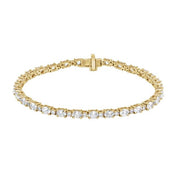 14K Yellow 5 1/2 CTW Lab-Grown Diamond Line 7" Bracelet