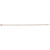 14K Rose 4 5/8 CTW Lab-Grown Diamond Line 7" Bracelet