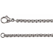 Stainless Steel 3 mm Rolo 24" Chain
