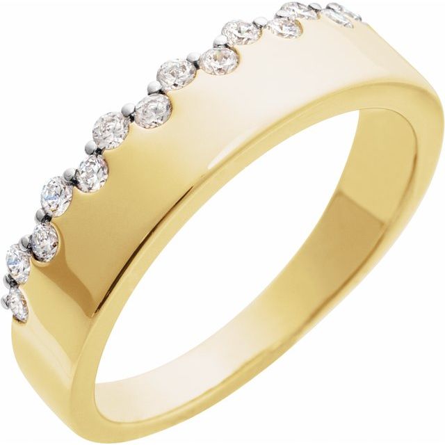 14K Yellow Gold 1/3 CTW Natural Diamond Ring - Elegant Jewelry by Brand