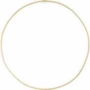 14K Yellow 1.95 mm Curb 16" Chain