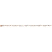 14K Rose 5 1/2 CTW Lab-Grown Diamond Line 7" Bracelet