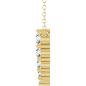 14K Yellow 1/5 CTW Lab-Grown Diamond Graduated 18" Necklace