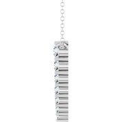 Sterling Silver 1/6 CTW Lab-Grown Diamond Graduated 18" Necklace