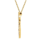 14K 1 CTW Natural Diamond Circle 18" Necklace