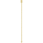 14K Yellow 1/4 CTW Natural Diamond Three-Stone Line  7" Bracelet