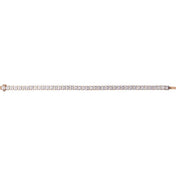 14K Rose 10 1/2 CTW Lab-Grown Diamond Line 7" Bracelet