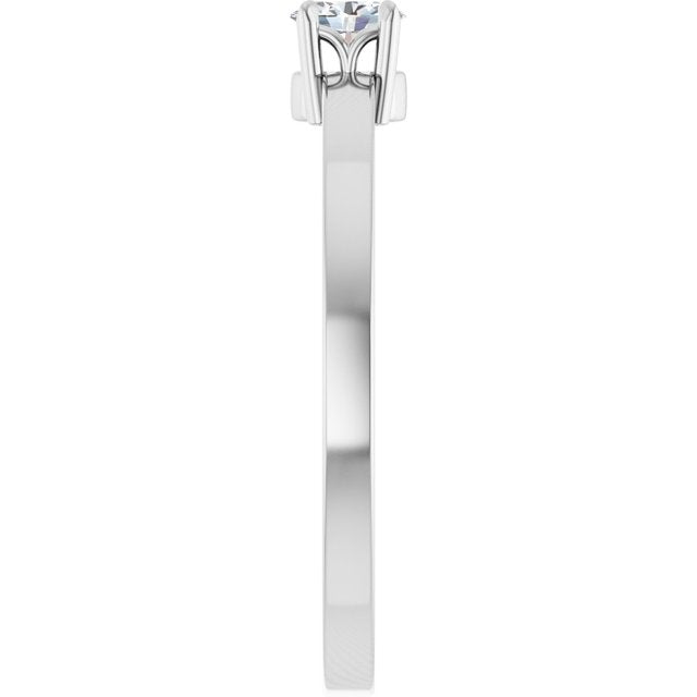 Sterling Silver 1/6 CT Lab-Grown Diamond Ring
