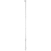Platinum 1/10 Natural Diamond Graduated 6 1/2-7 1/2" Bracelet