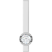 Platinum 1/10 CTW Natural Diamond Bar Pendant