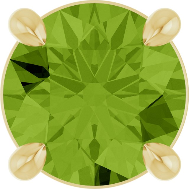 14K Yellow 5.5 mm Natural Peridot Pendant