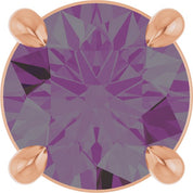 14K Rose 5.5 mm Lab-Grown Alexandrite Pendant