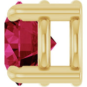 14K Yellow 5.5 mm Natural Ruby Pendant