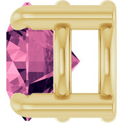 14K Yellow 5.5 mm Natural Pink Tourmaline Pendant