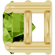 14K Yellow 5.5 mm Natural Peridot Pendant