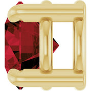 14K Yellow 5.5 mm Natural Mozambique Garnet Pendant