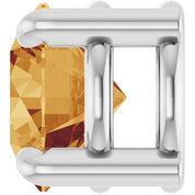 Sterling Silver 5.5 mm Natural Citrine Pendant