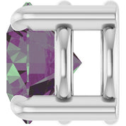 Sterling Silver 5.5 mm Lab-Grown Alexandrite Pendant