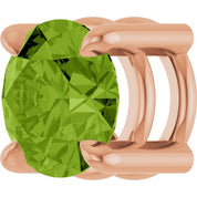 14K Rose 5.5 mm Natural Peridot Pendant