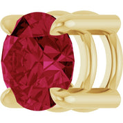 14K Yellow 5.5 mm Natural Ruby Pendant
